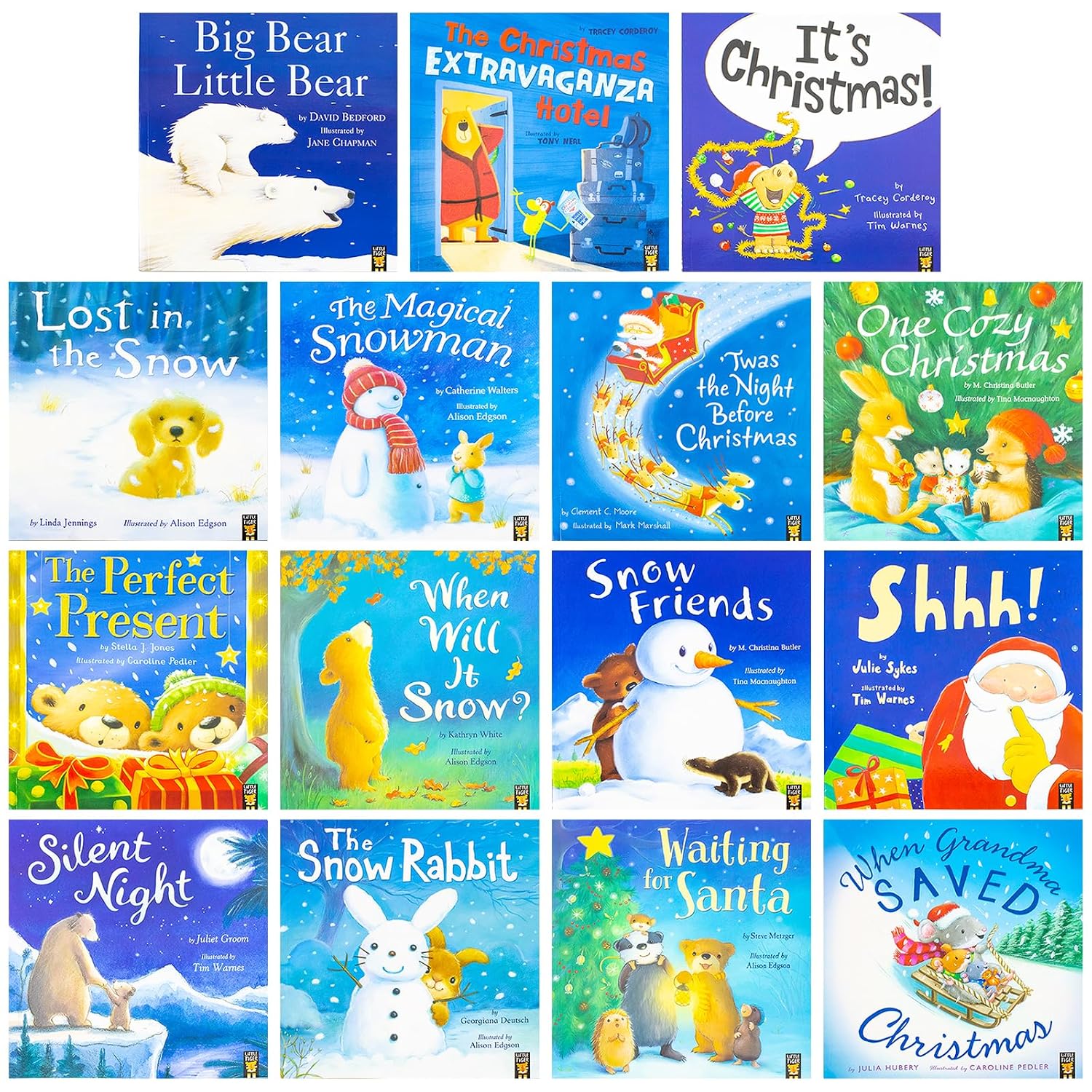 My Holiday Box paperback book set showing individual titles - Christmas stories for ages 3-5