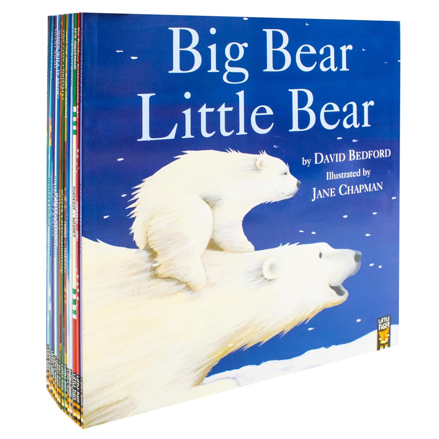 My Holiday Box 15 winter story paperbacks displayed together - Little Tiger Christmas gift set