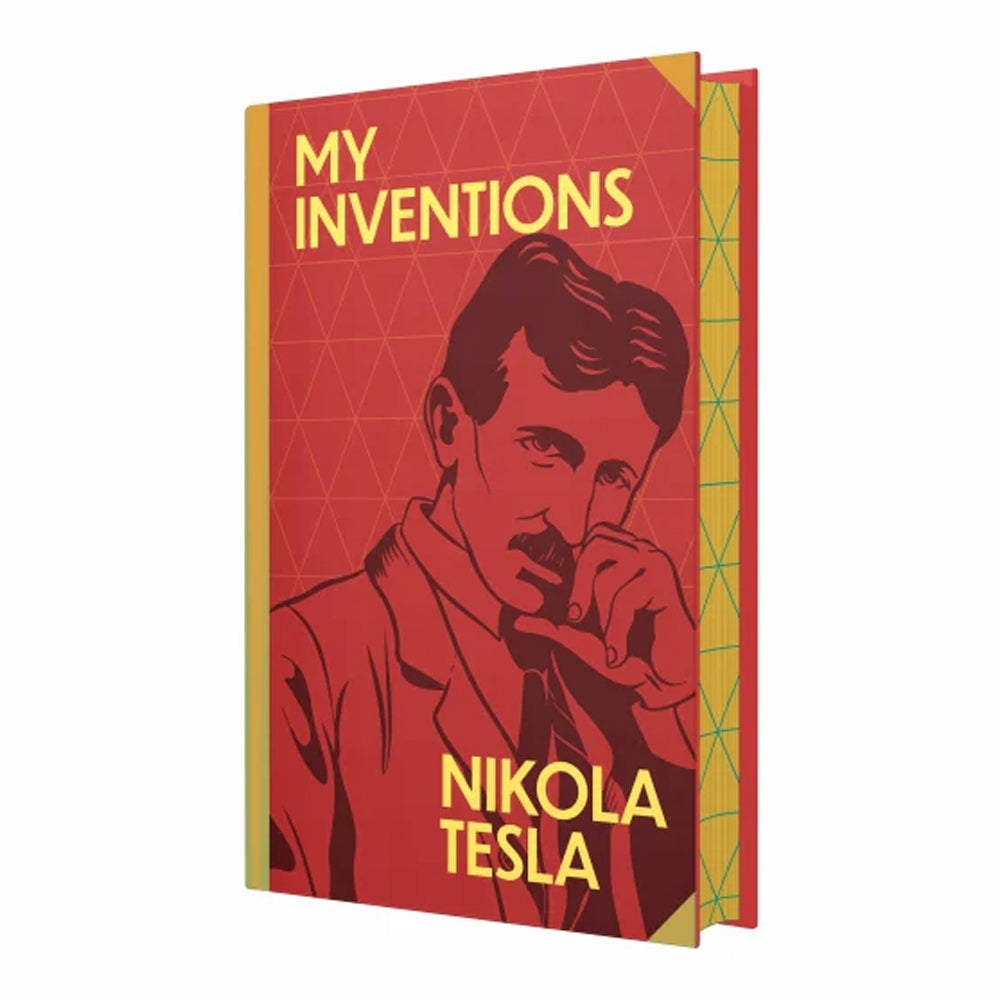 My Inventions by Nikola Tesla hardback edition close-up detail