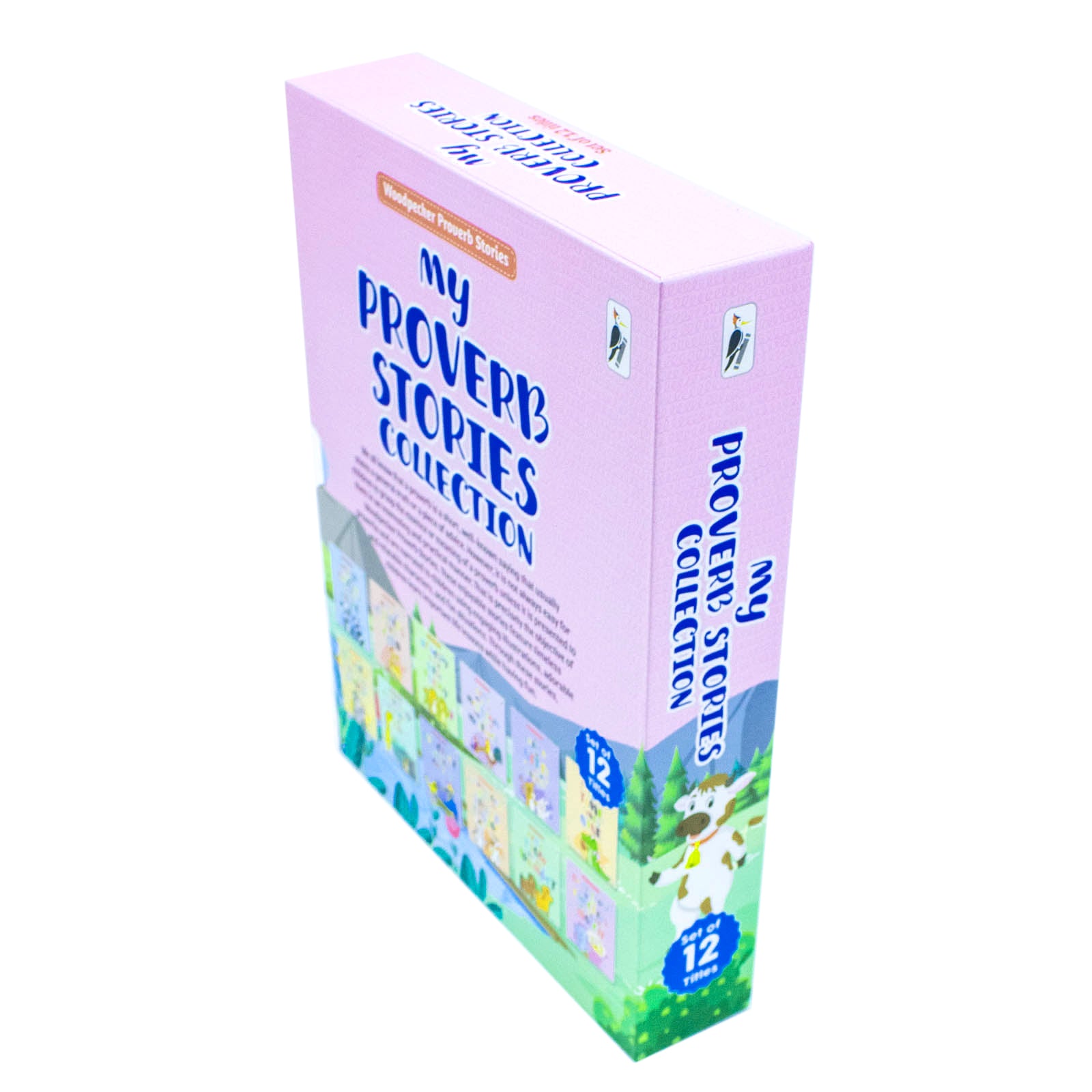 My Proverb Stories Collection 12 book paperback set showing individual titles including Honesty Is The Best Policy