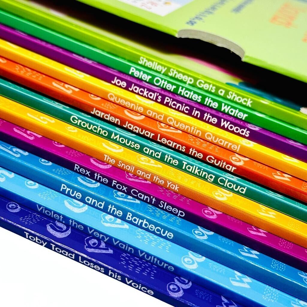 My Third Phonic Sounds 12 book collection back of box set with book list and phonics details