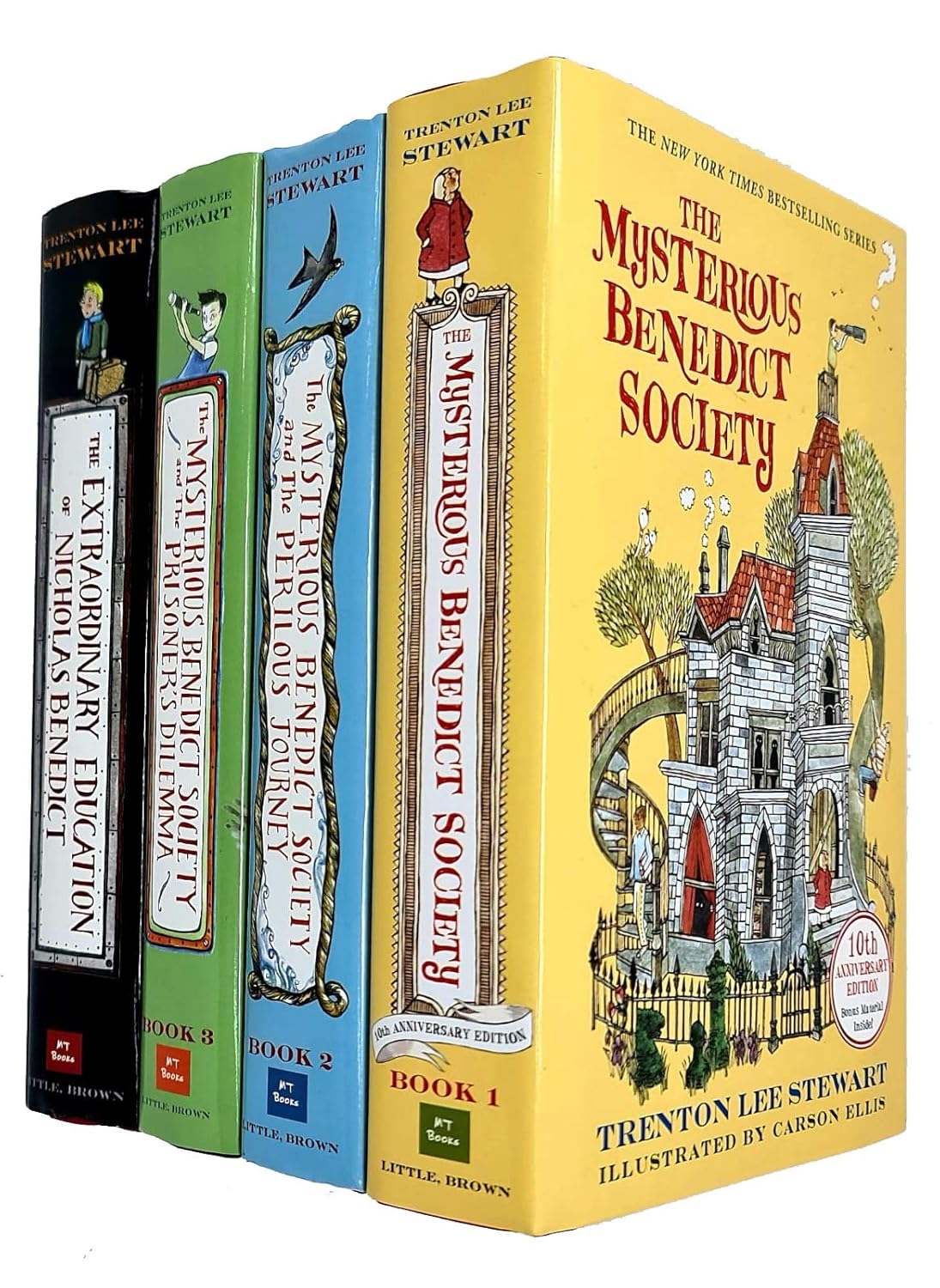 The Mysterious Benedict Society 4 Books Collection Set by Trenton Lee Stewart - Hardback - Ages 9-12