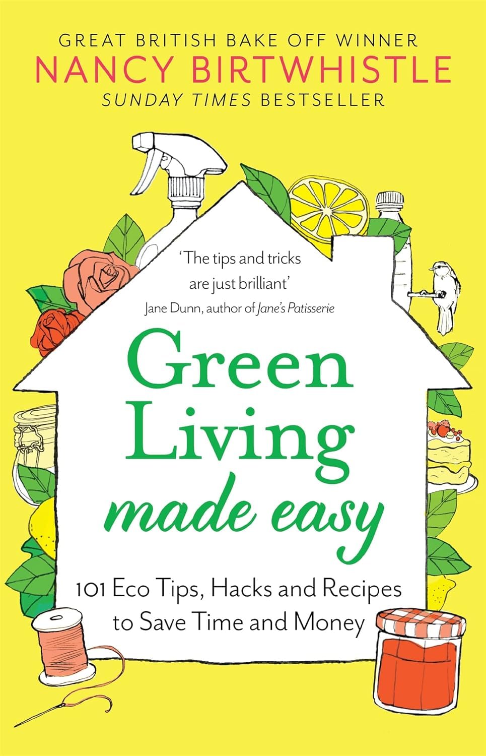 Clean & Green by Nancy Birtwhistle - Paperback edition - sustainable home cleaning tips