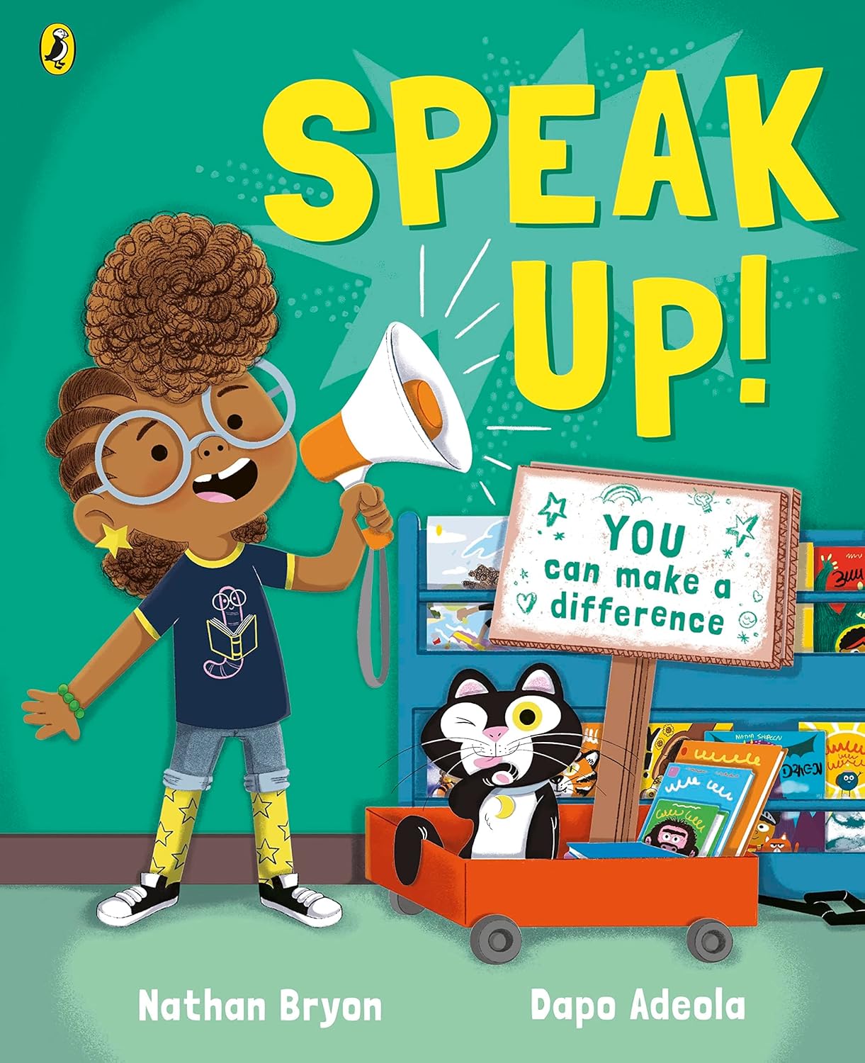 Speak Up and Clean Up paperback books by Nathan Bryon featuring Rocket, ages 3-7
