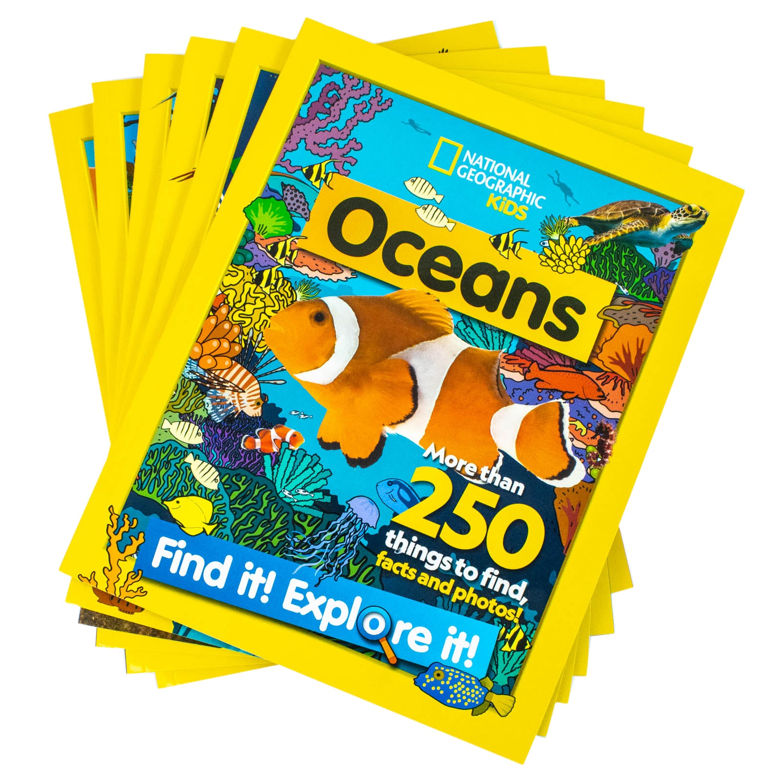 National Geographic Kids Find it! Explore it! 6 Books Collection Set - inside pages showing search-and-find activities