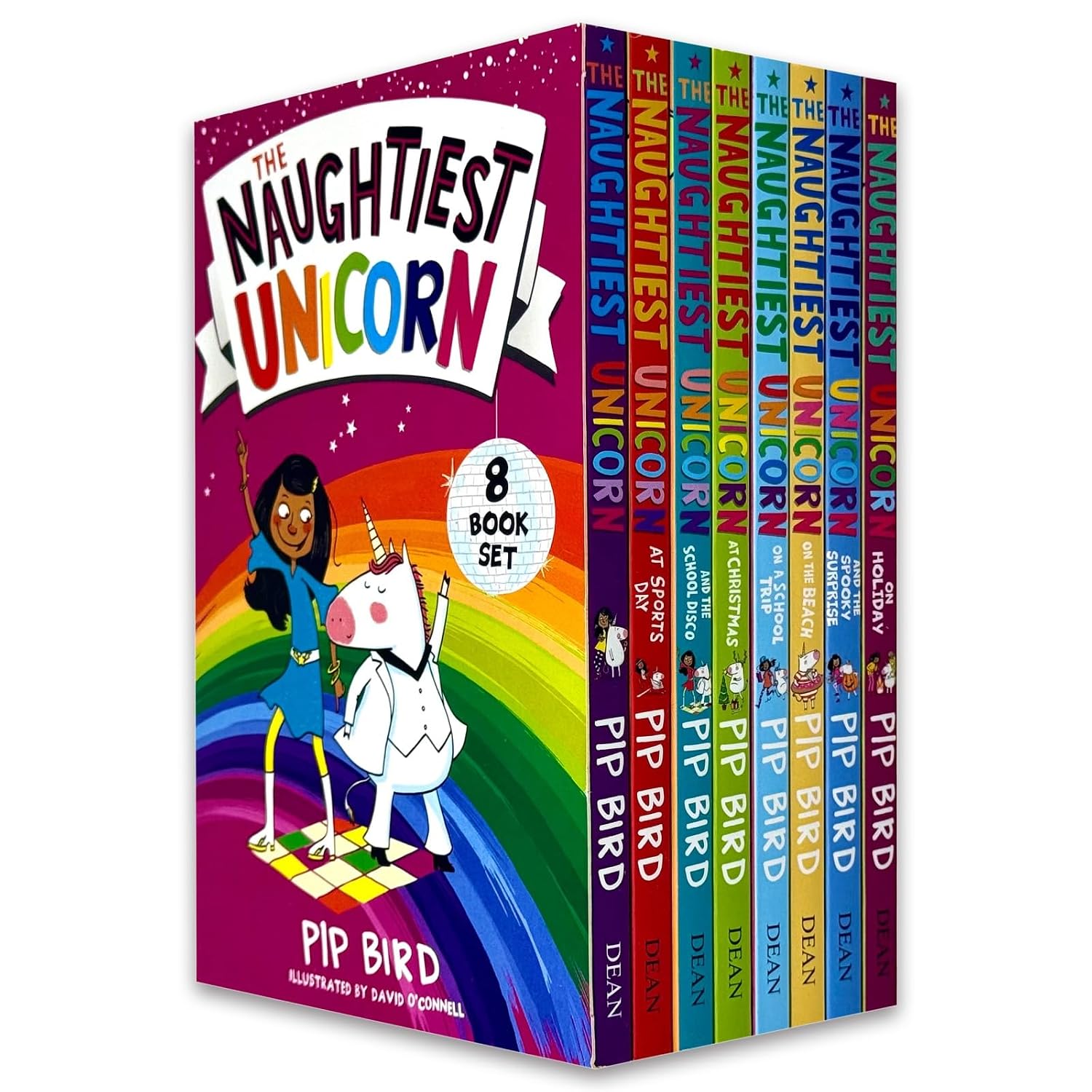 The Naughtiest Unicorn 8 Books Collection Set by Pip Bird - paperback cover - ages 5-7 chapter books