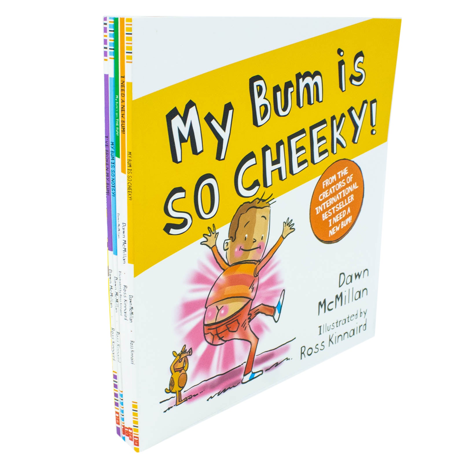 New Bum Series 5 Books Collection Set by Dawn McMillan - paperback picture books for ages 3-6, front cover view
