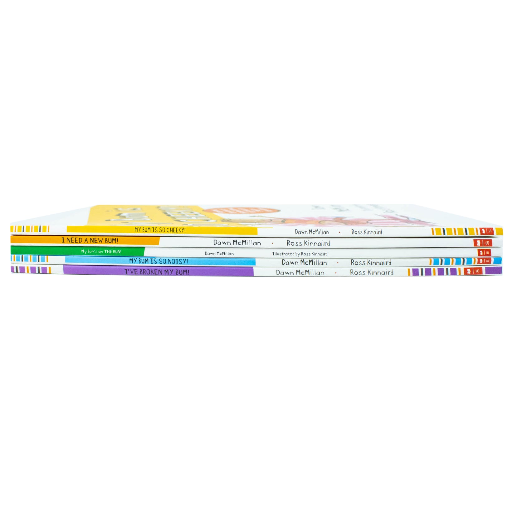New Bum Series 5 Books Collection Set by Dawn McMillan - stacked paperback picture books for ages 3-6