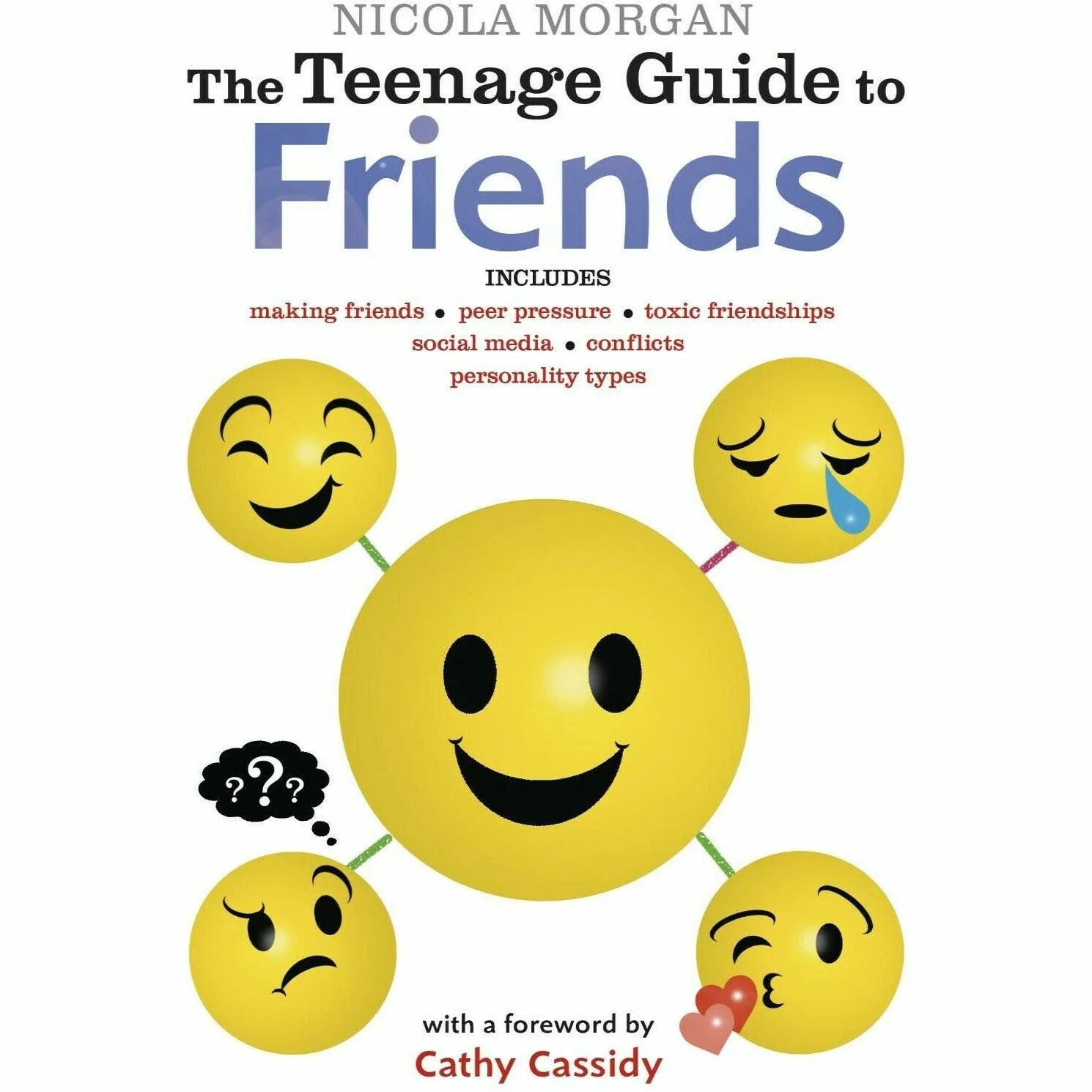 Nicola Morgan Teenage Guide 5 Book Collection Set spines - Paperback Young Adult Wellbeing Books
