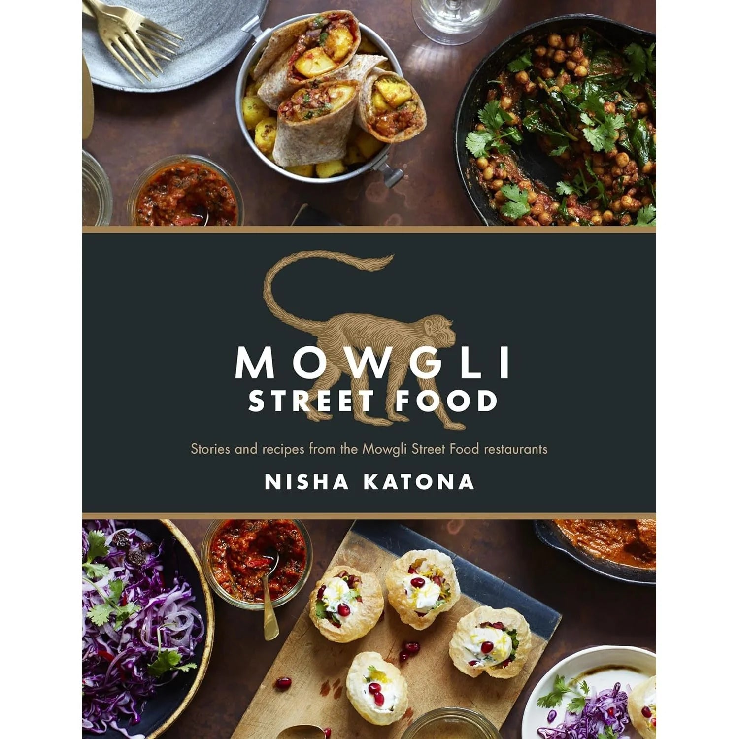 Mowgli Street Food hardback cookbook by Nisha Katona, part of 3 book collection set