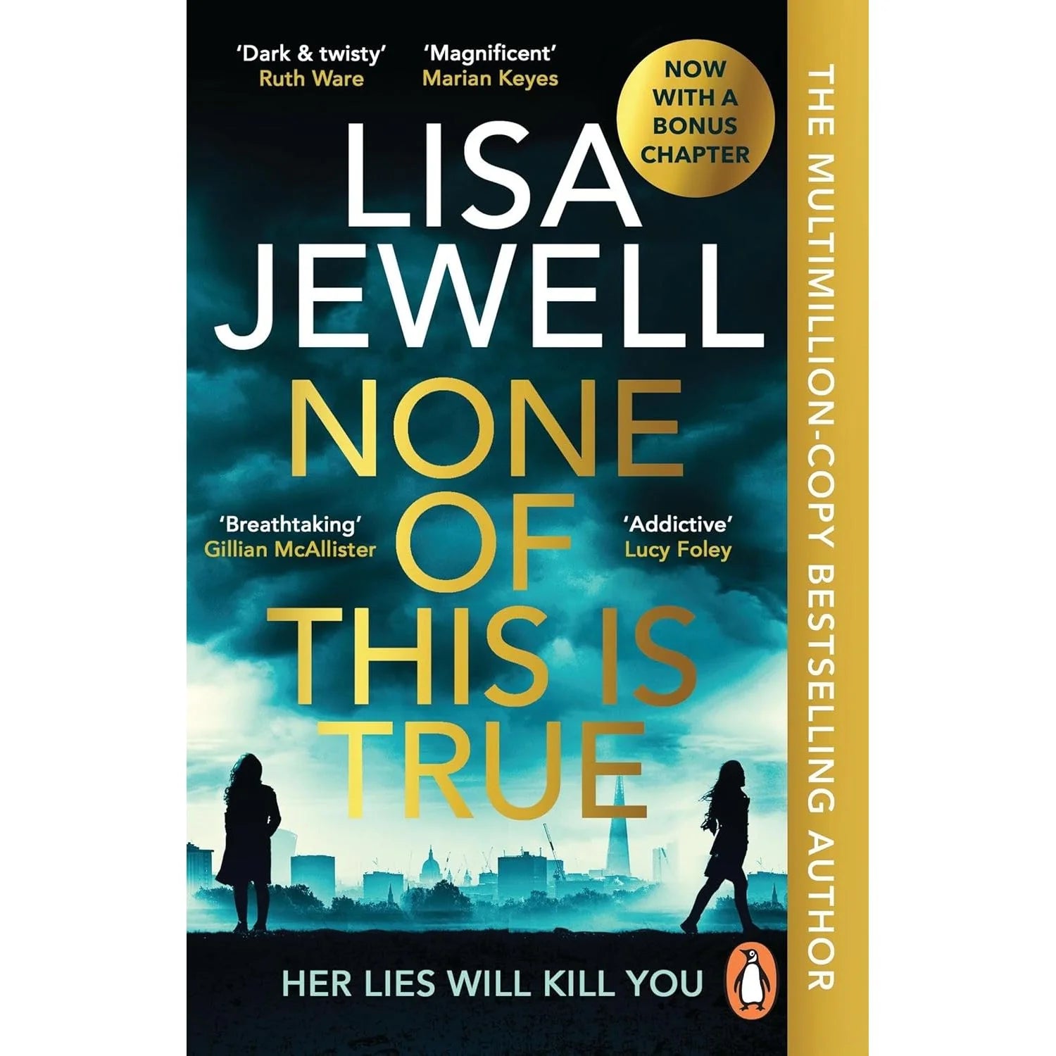 None of This is True by Lisa Jewell - UK paperback edition, award-winning Crime Novel of the Year 2024 psychological thriller