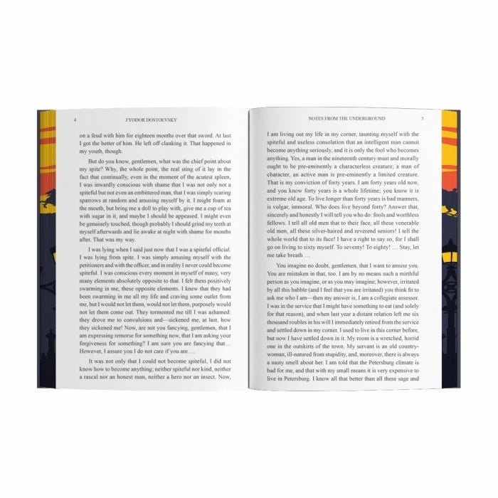 Notes From Underground by Fyodor Dostoevsky hardback showing premium sprayed page edges