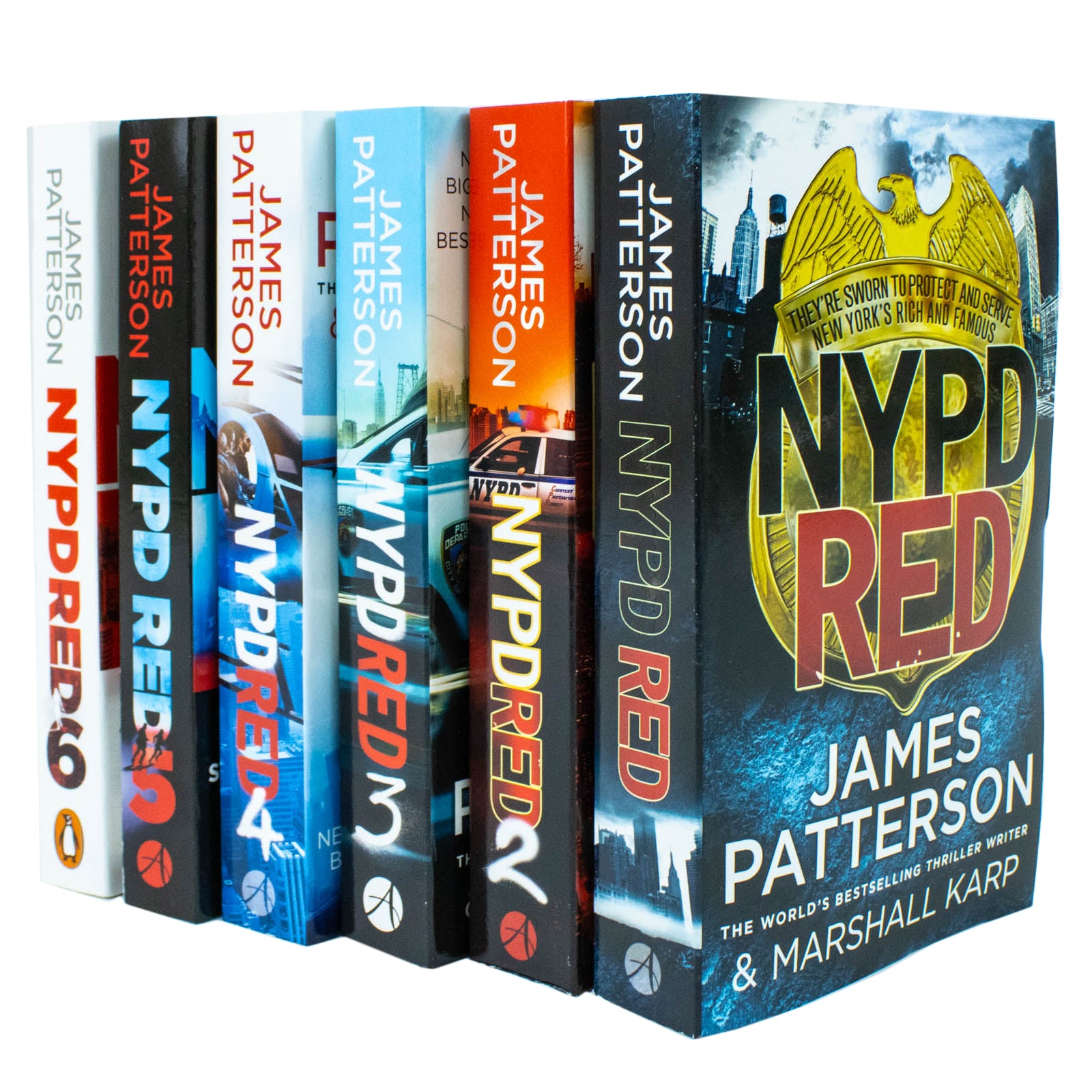 NYPD Red Series 1-6 Collection Set by James Patterson & Marshall Karp - Paperback Crime Thriller Books