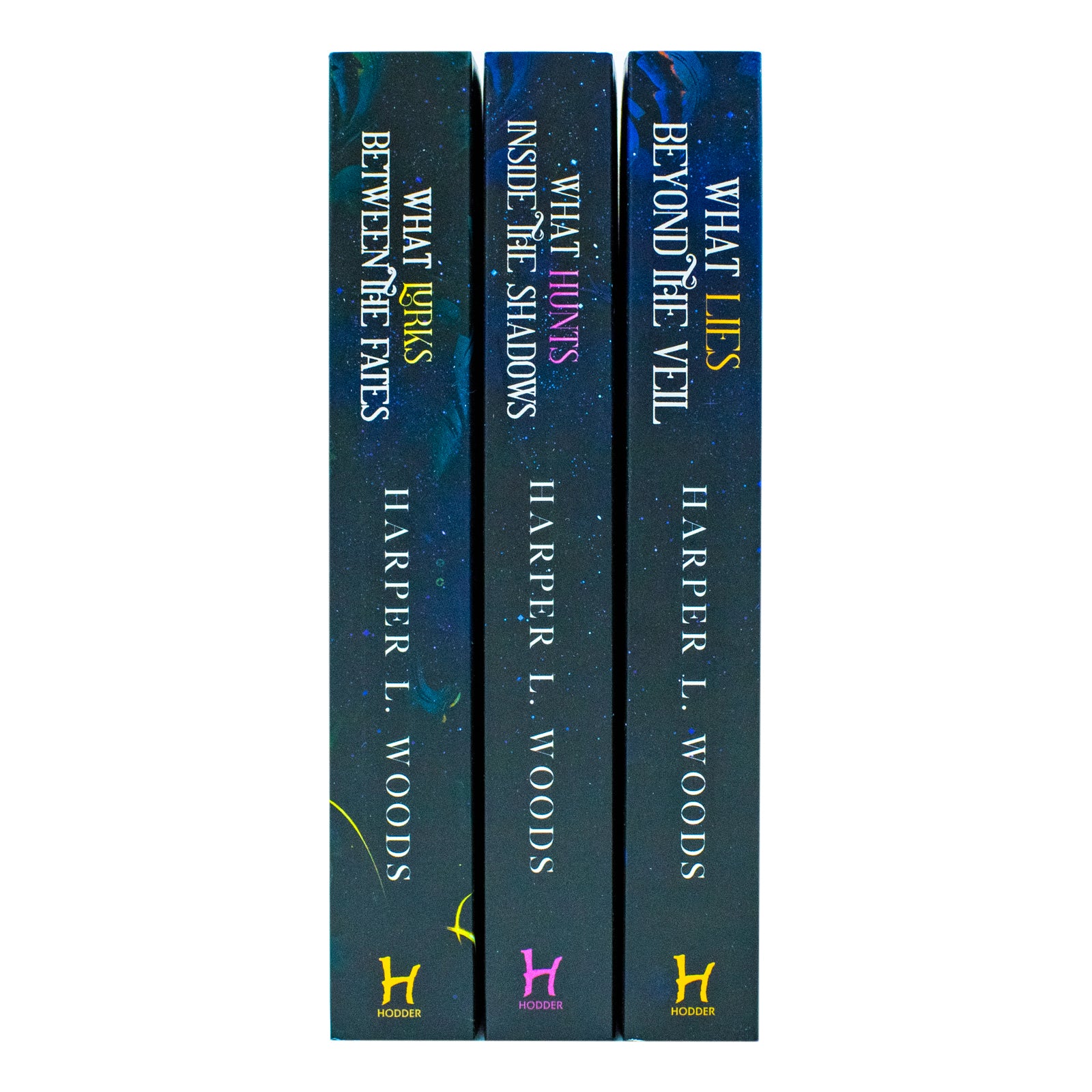 Harper L. Woods Of Flesh & Bone trilogy paperback boxset cover artwork