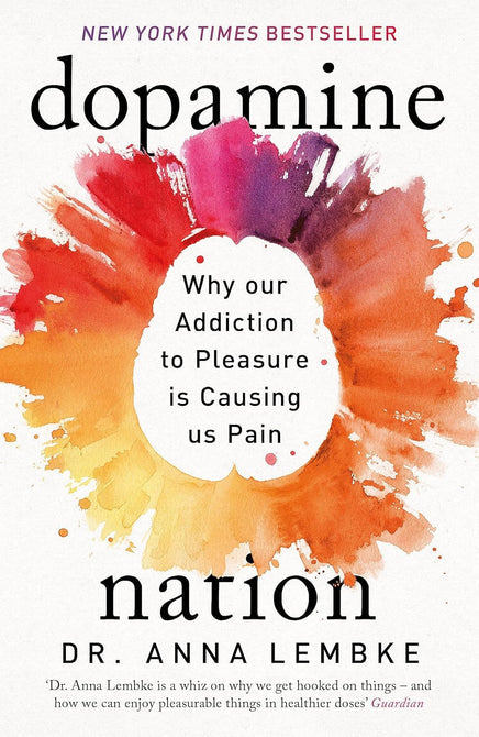 The Official Dopamine Nation Workbook by Dr Anna Lembke paperback cover - practical guide to finding balance