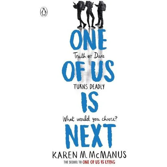 One Of Us Is Next by Karen M. McManus YA thriller paperback book cover