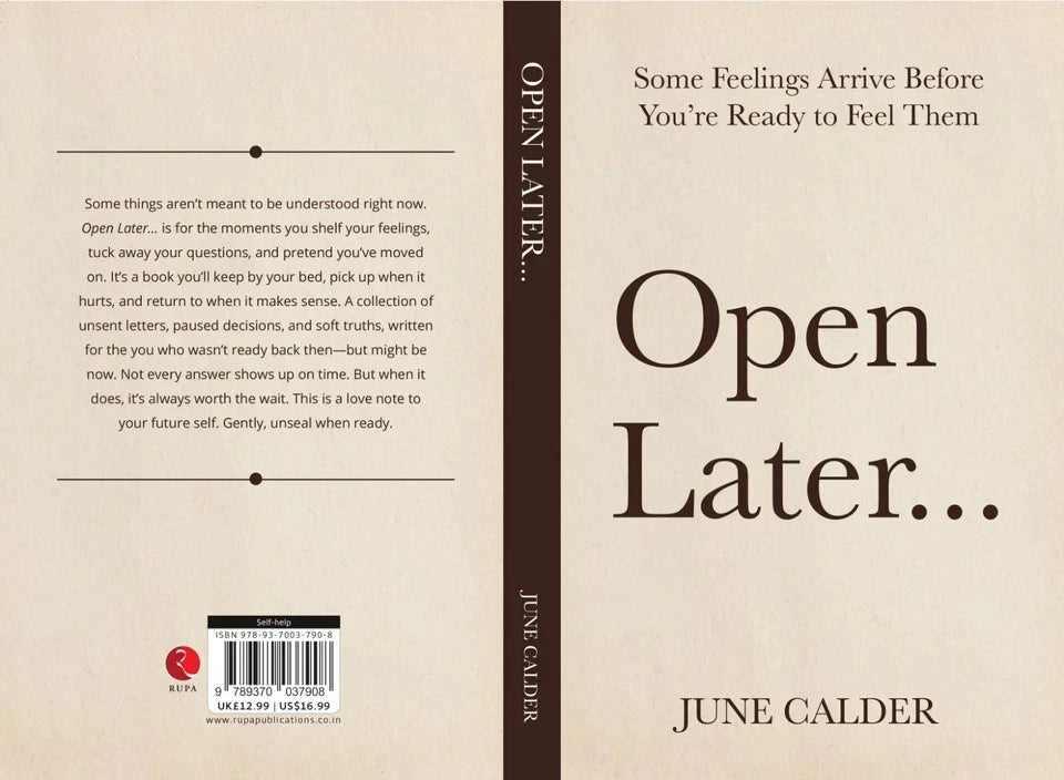Open Later by June Calder - Non Fiction Paperback back cover with description