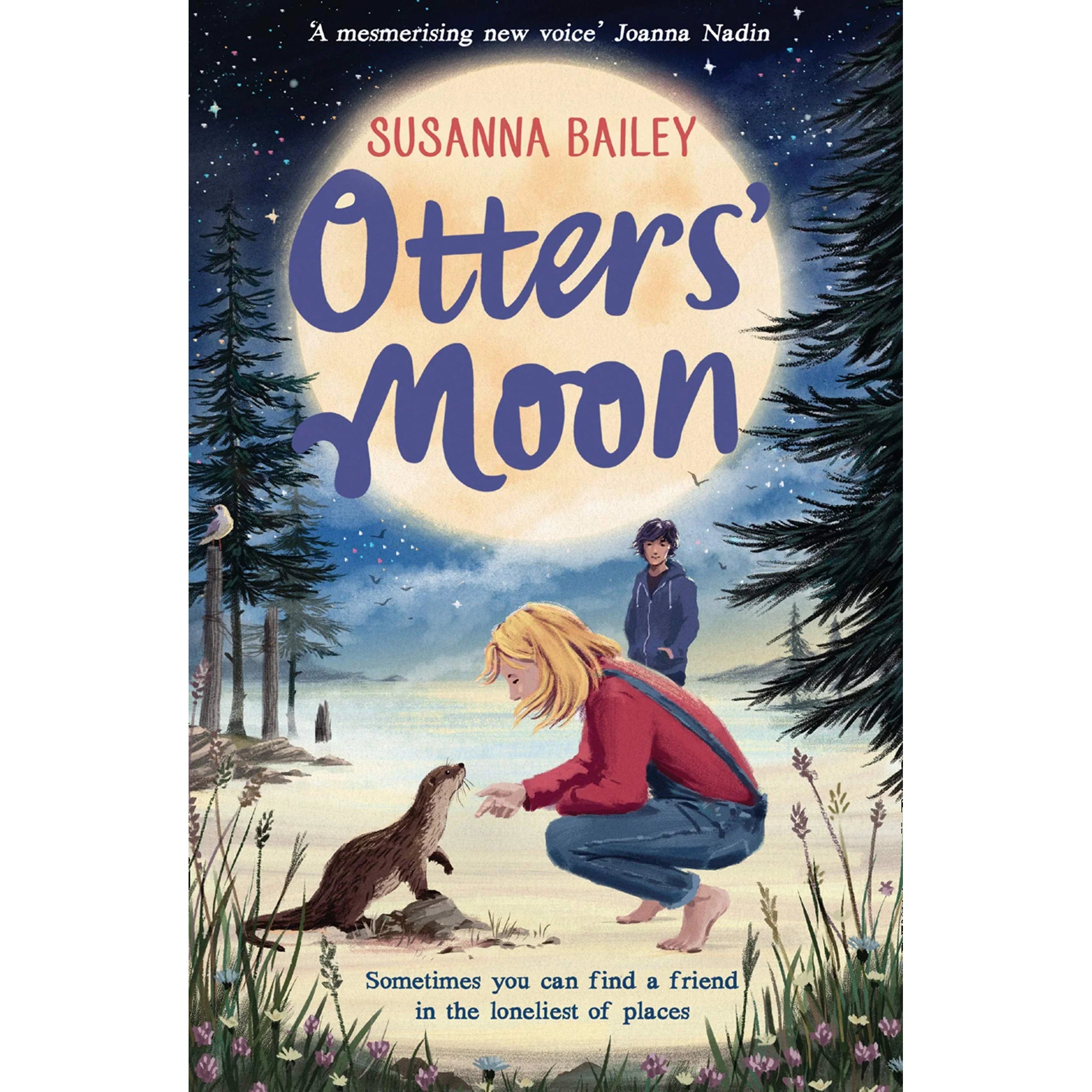 Otters' Moon by Susanna Bailey - paperback book cover - bestselling author of Snow Foal - ages 9-12 middle grade fiction