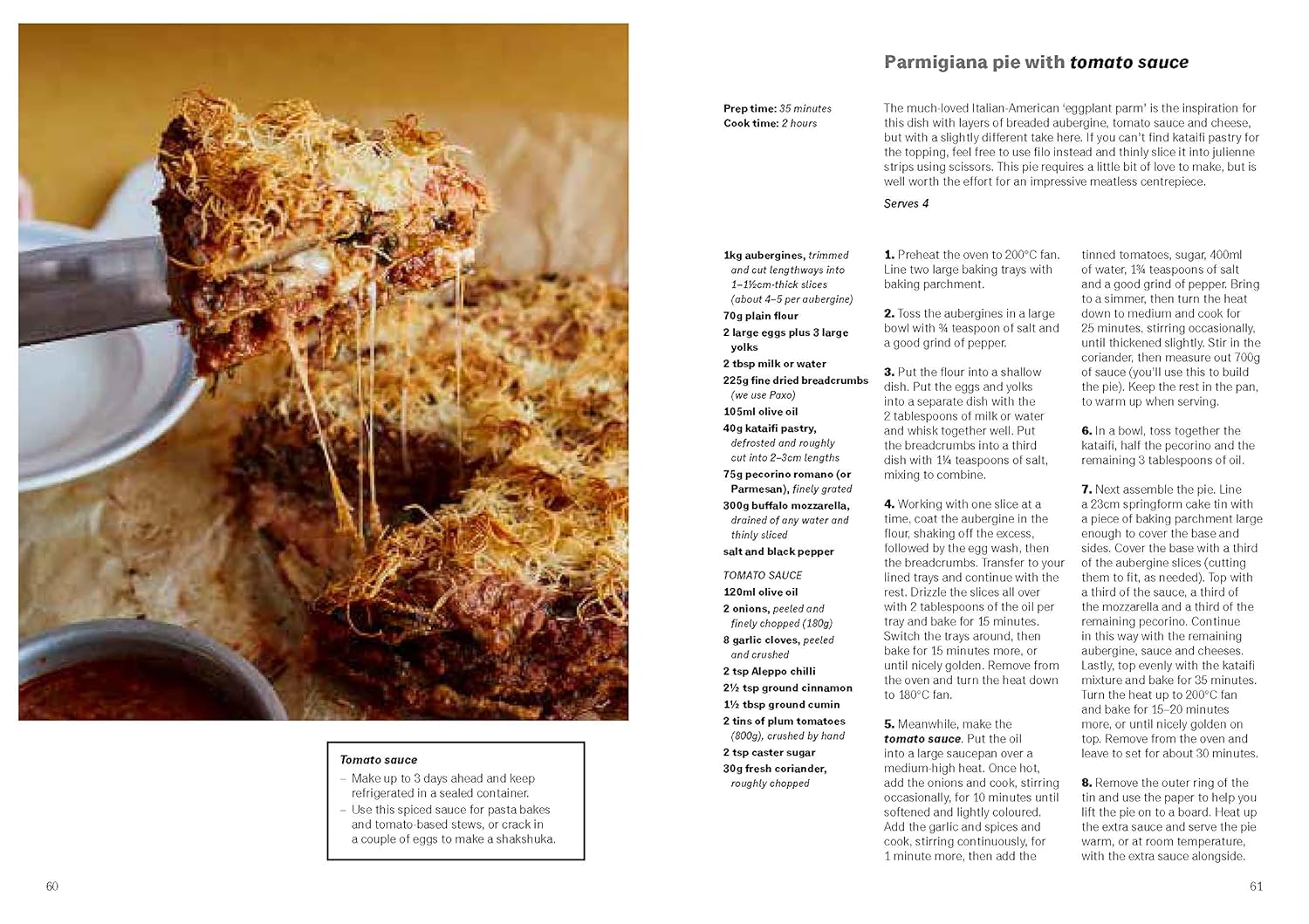 Ottolenghi Test Kitchen: Extra Good Things paperback back cover with recipe description