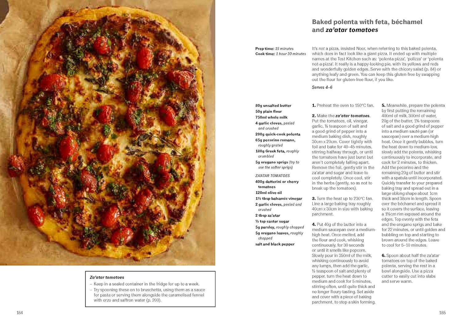 Ottolenghi Test Kitchen: Extra Good Things cookbook interior page with photography