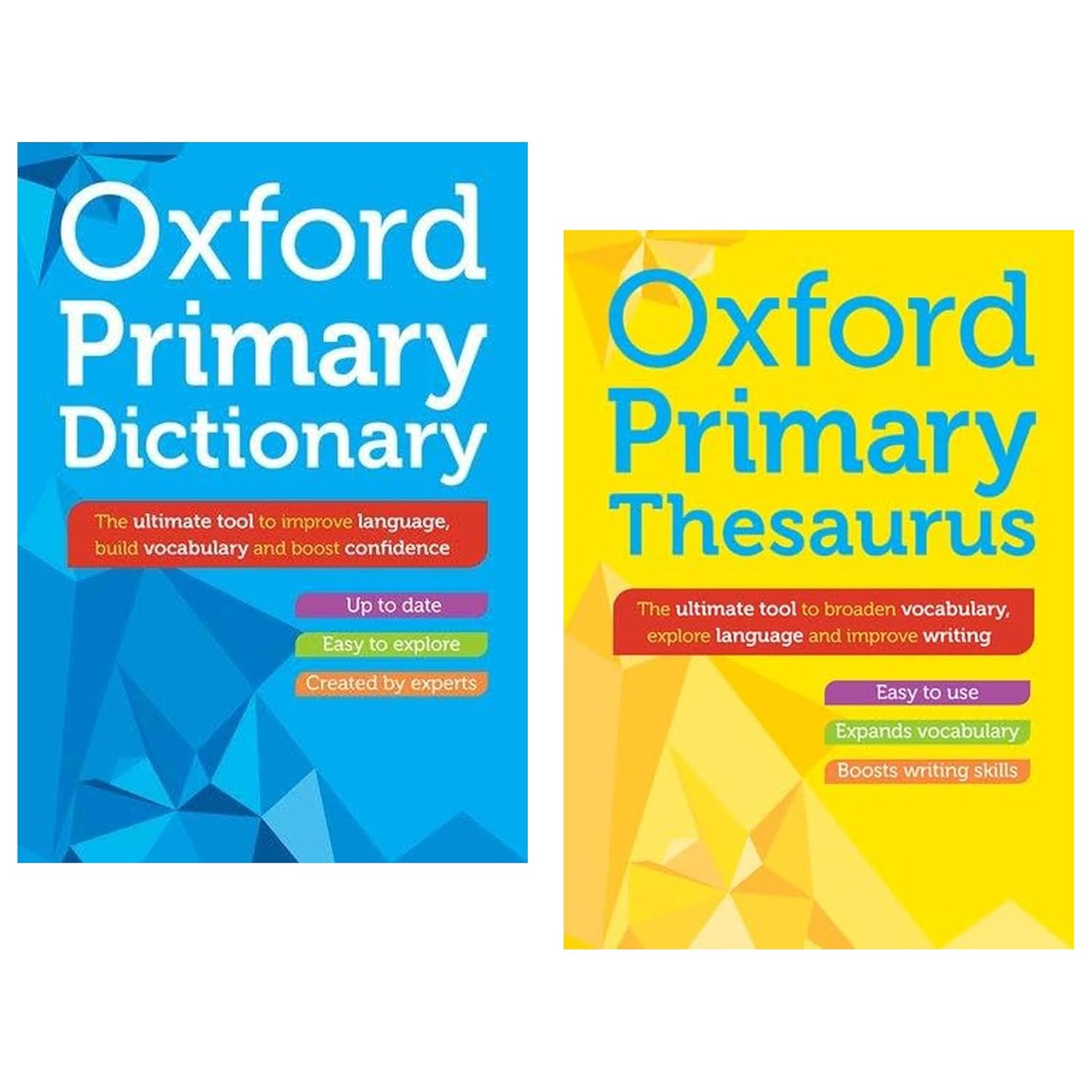 Oxford Primary Dictionary and Thesaurus Hardback Set - Susan Rennie - Key Stage 2 Reference Books