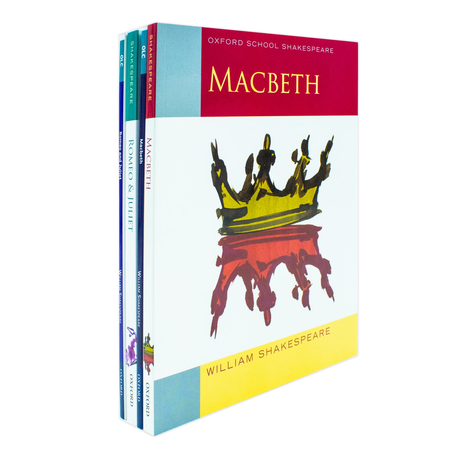 Oxford School Shakespeare 4 Books Collection Set - Macbeth and Romeo and Juliet with Oxford Literature Companions - Paperback GCSE Study Set