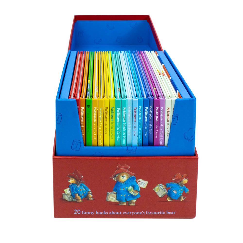 Paddington box set cover artwork featuring Paddington Bear, HarperCollins Children's Books