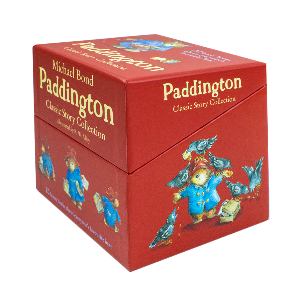 Paddington Classic Story Collection 20 book box set, front box packaging, Michael Bond