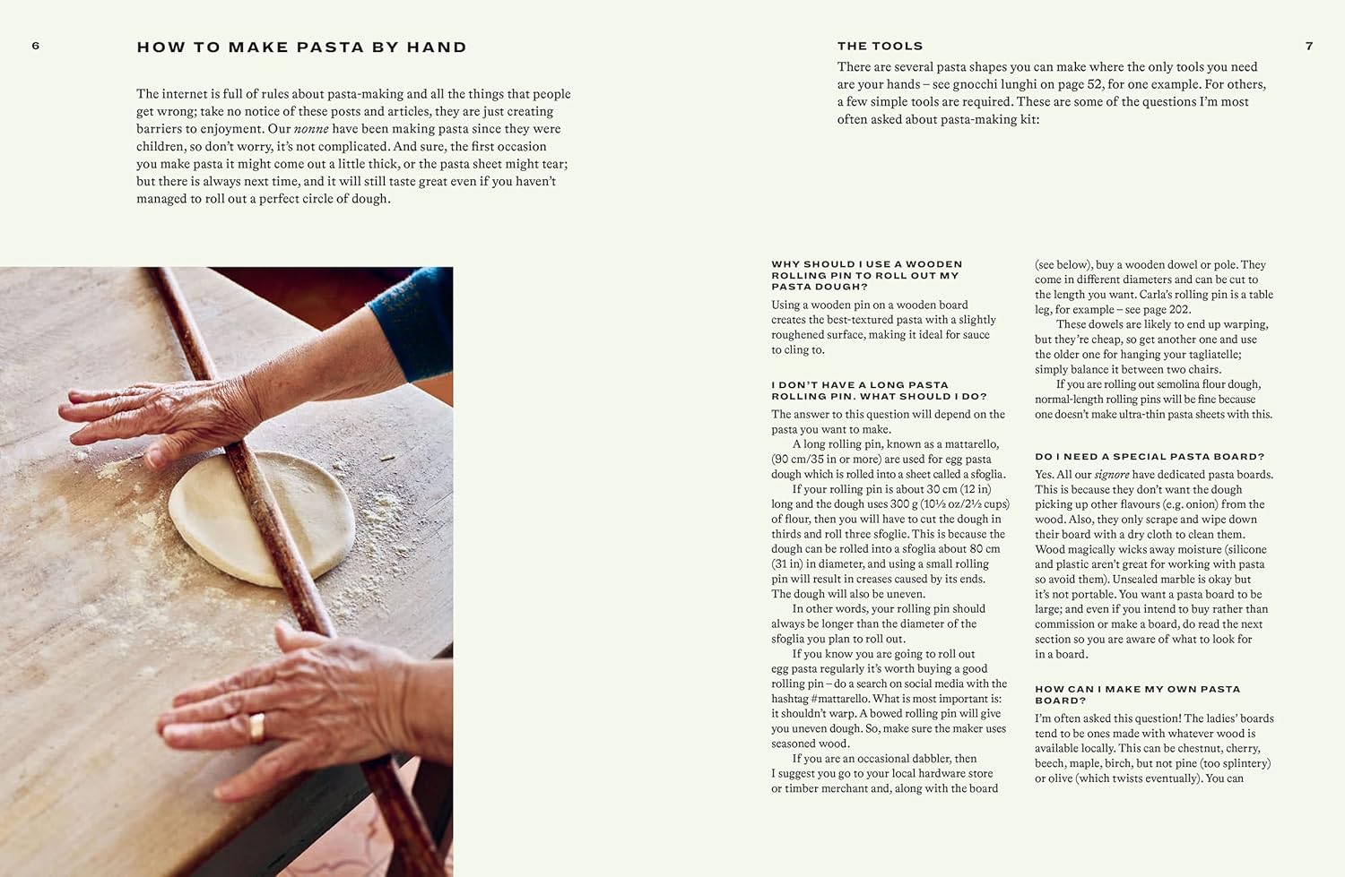 Pasta Grannies: Comfort Cooking by Vicky Bennison - Hardback Italian cookbook, back cover