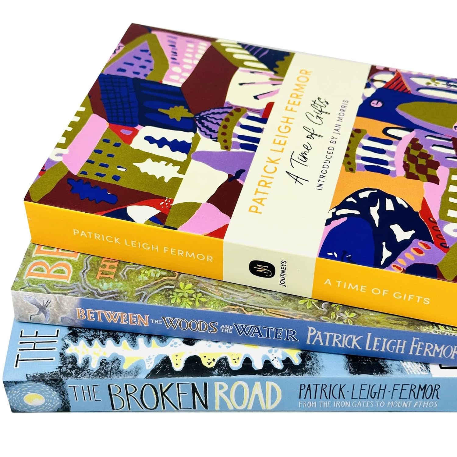 Patrick Leigh Fermor Trilogy 3 book paperback set - back cover synopsis