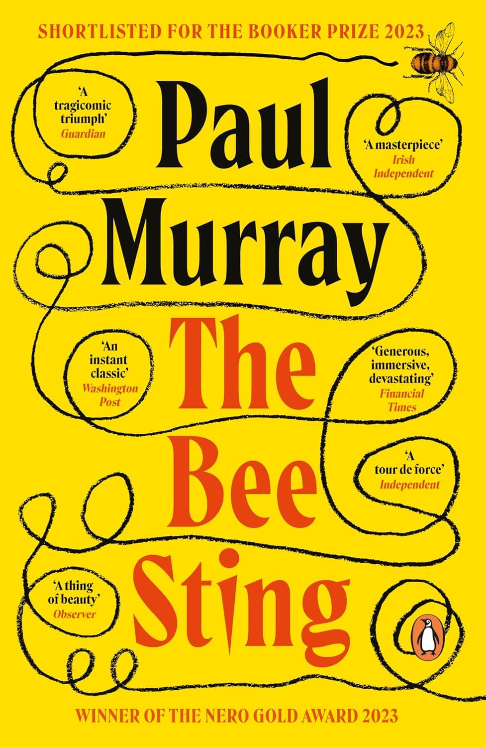 Paul Murray Collection Set - The Bee Sting and Skippy Dies - paperback back cover detail
