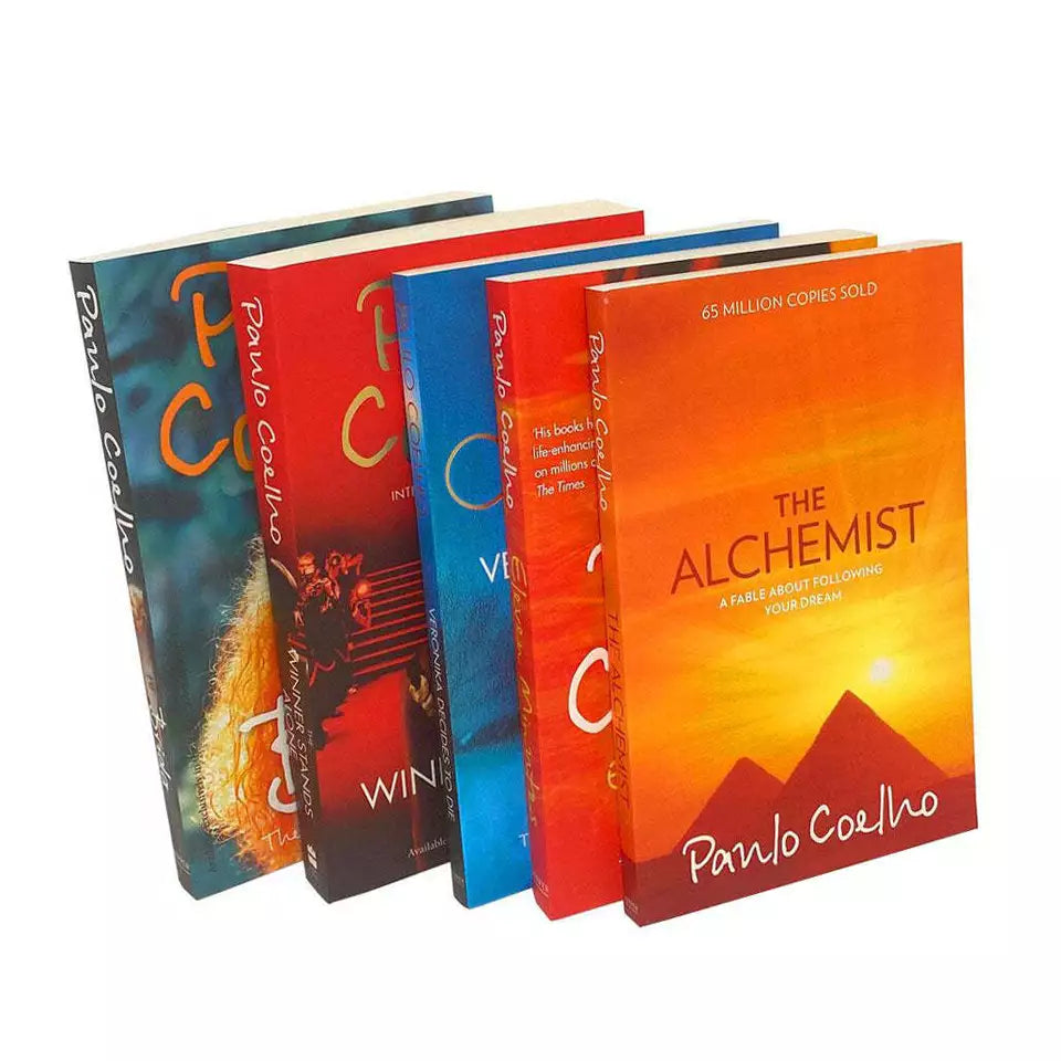 Paulo Coelho Best of Collection 5 Books Paperback Set - book spines and titles view