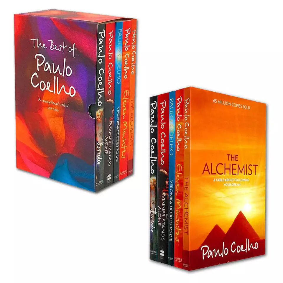 The Best of Paulo Coelho 5 Books Collection Set - Paperback books stacked, brand new condition