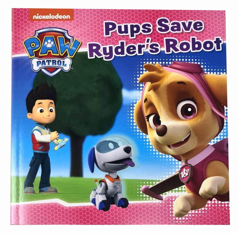 PAW Patrol 6 books collection set paperback covers including Pups Save Ryder's Robot and Pups Save Sports Day