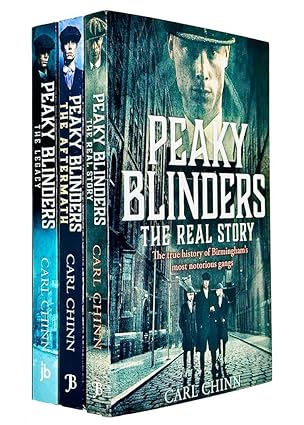 Peaky Blinders 3 Books Collection Set by Carl Chinn - The Real Story, The Legacy, The Aftermath - Paperback true crime history books