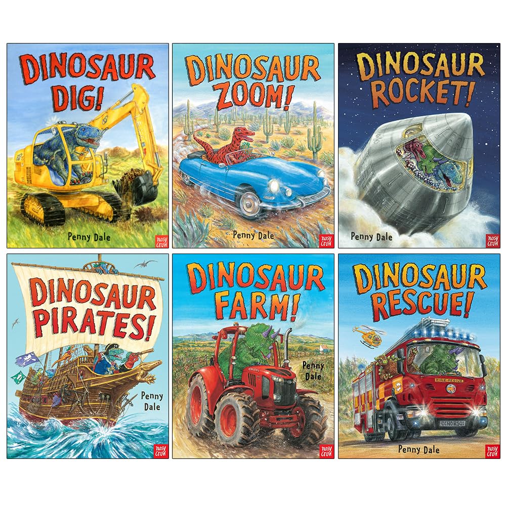 Penny Dale's Dinosaurs 6 Books Collection Set With Free Stories Aloud Audio Book - Paperback Picture Books Ages 3-5