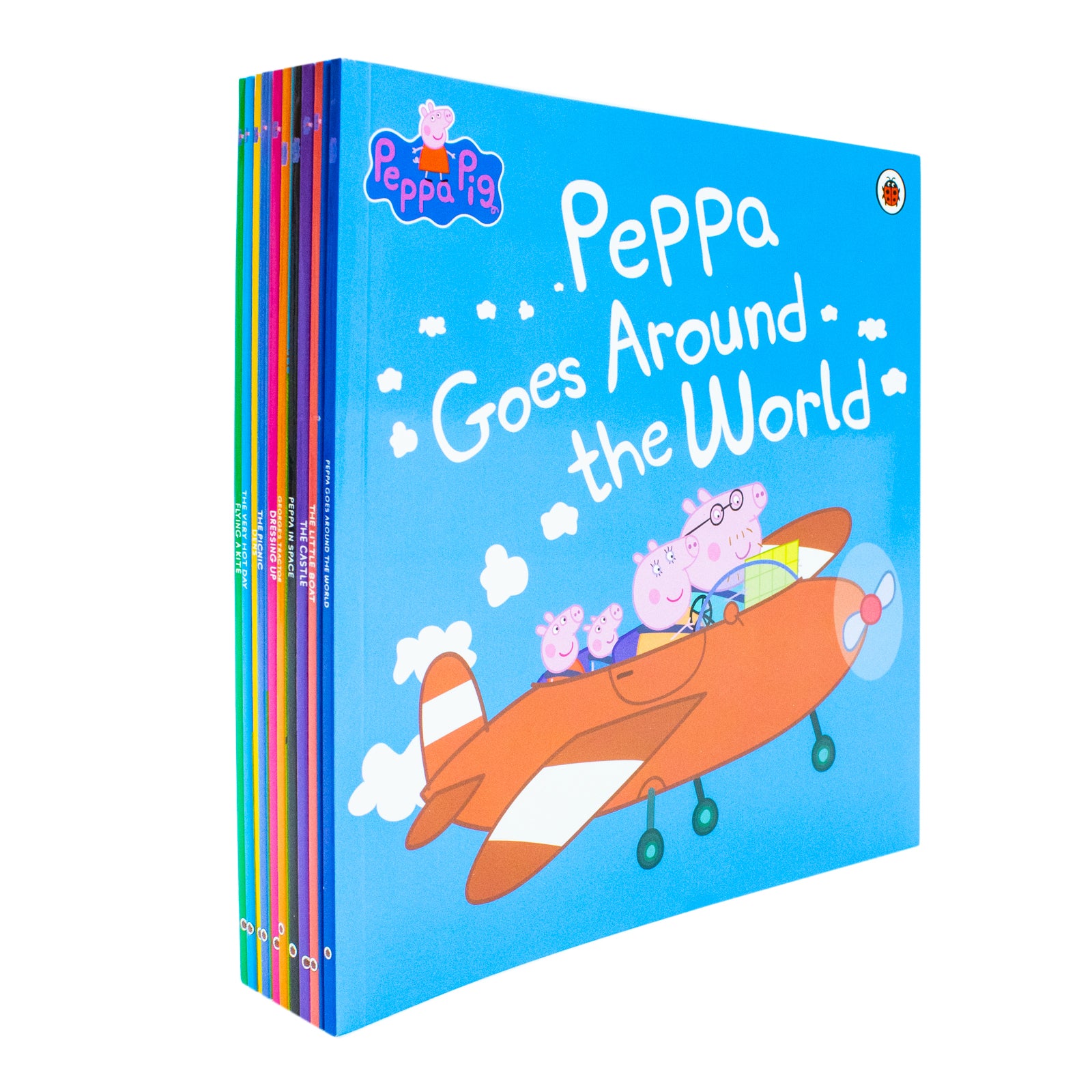 Peppa Pig 10 Books Collection Set paperback - Peppa Goes Around the World, The Little Boat, The Castle, Peppa in Space - Ages 2-6