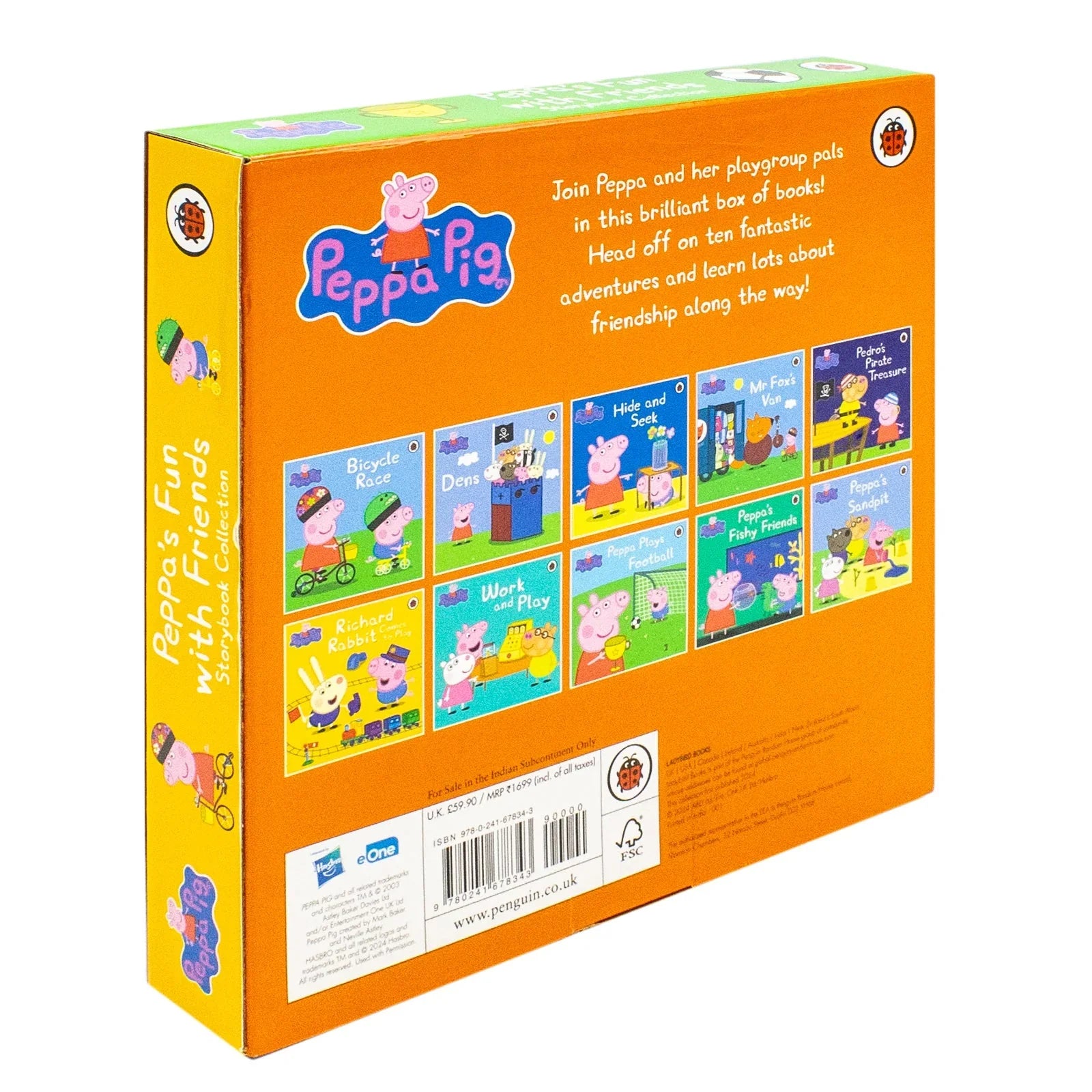 Peppa Pig Work and Play paperback storybook from the Fun with Friends 10 Books Collection