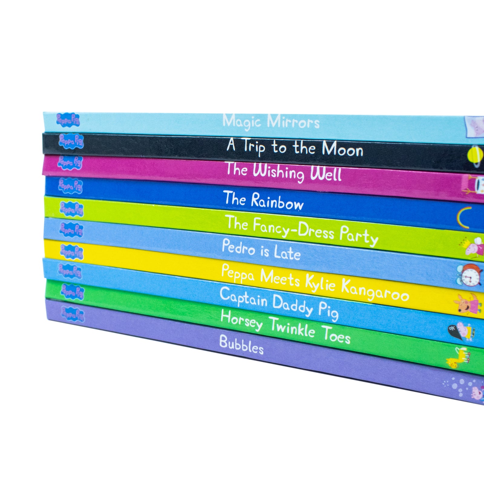 Peppa Pig Peppa's Magical Box of Books 10 Book Collection Set - Ages 3-7 - Paperback - back of box