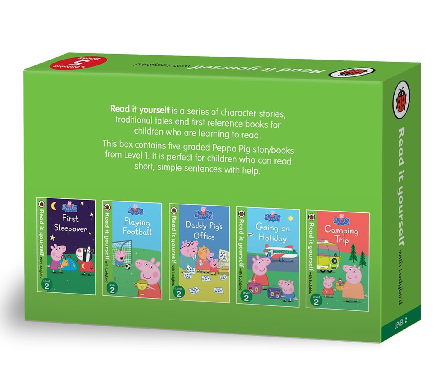 Peppa Pig Read It Yourself Level 2 hardback book - Camping Trip and Playing Football