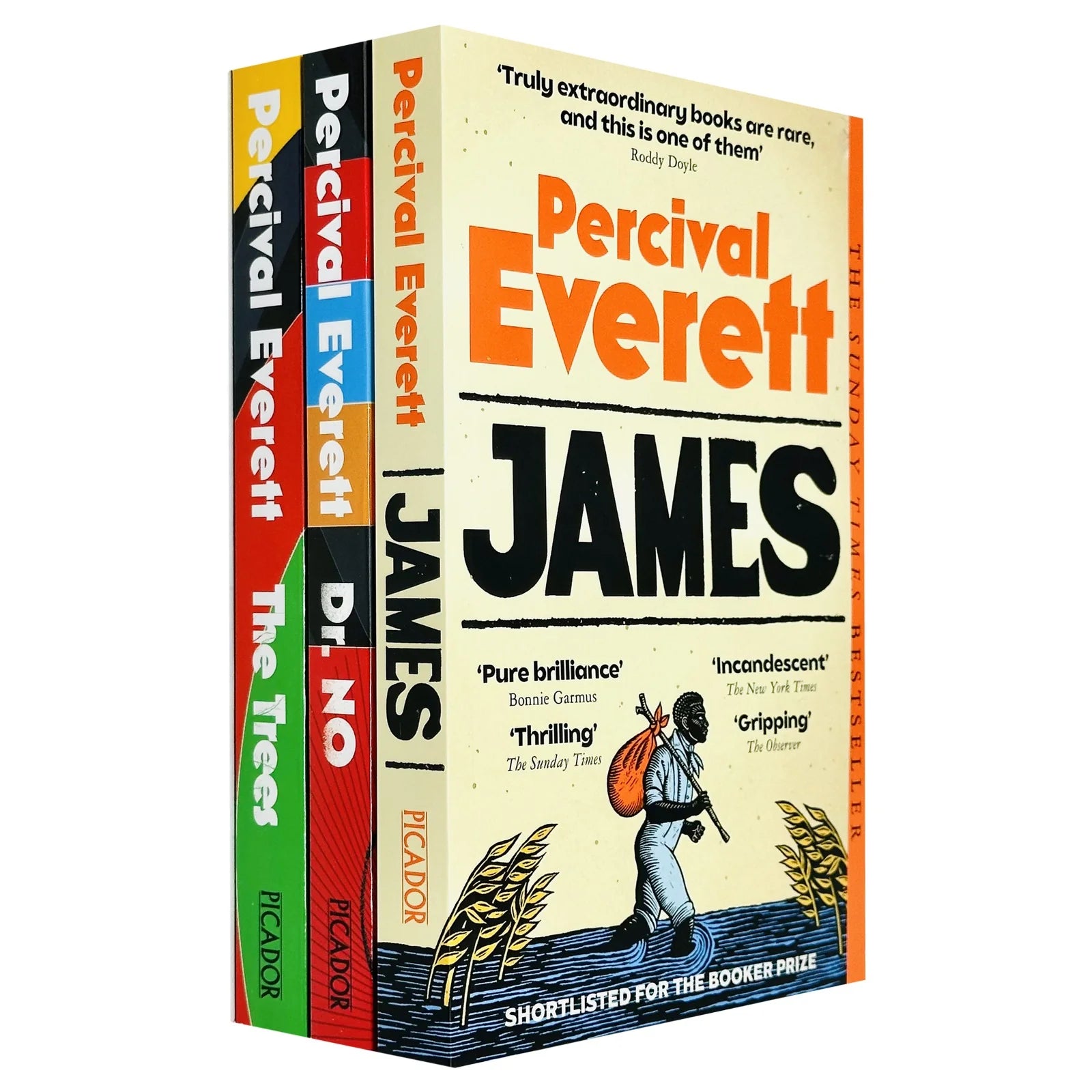 Percival Everett 3 Books Collection Set - Dr. No, The Trees & James - Hardback Fiction