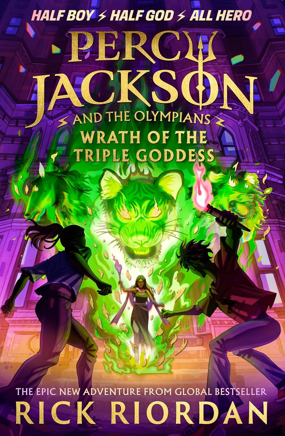 Percy Jackson and the Olympians 2 Book Collection Set by Rick Riordan - The Chalice of the Gods and Wrath of the Triple Goddess - Ages 9-12 - Mixed Format back cover detail