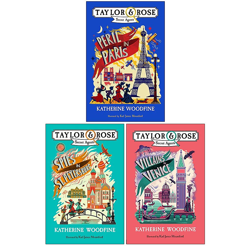 Peril in Paris by Katherine Woodfine - Taylor and Rose Secret Agents paperback book cover