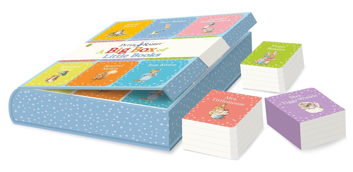 Peter Rabbit A Big Box of Little Books by Beatrix Potter - 9 mini board books set for babies and toddlers ages 0-3