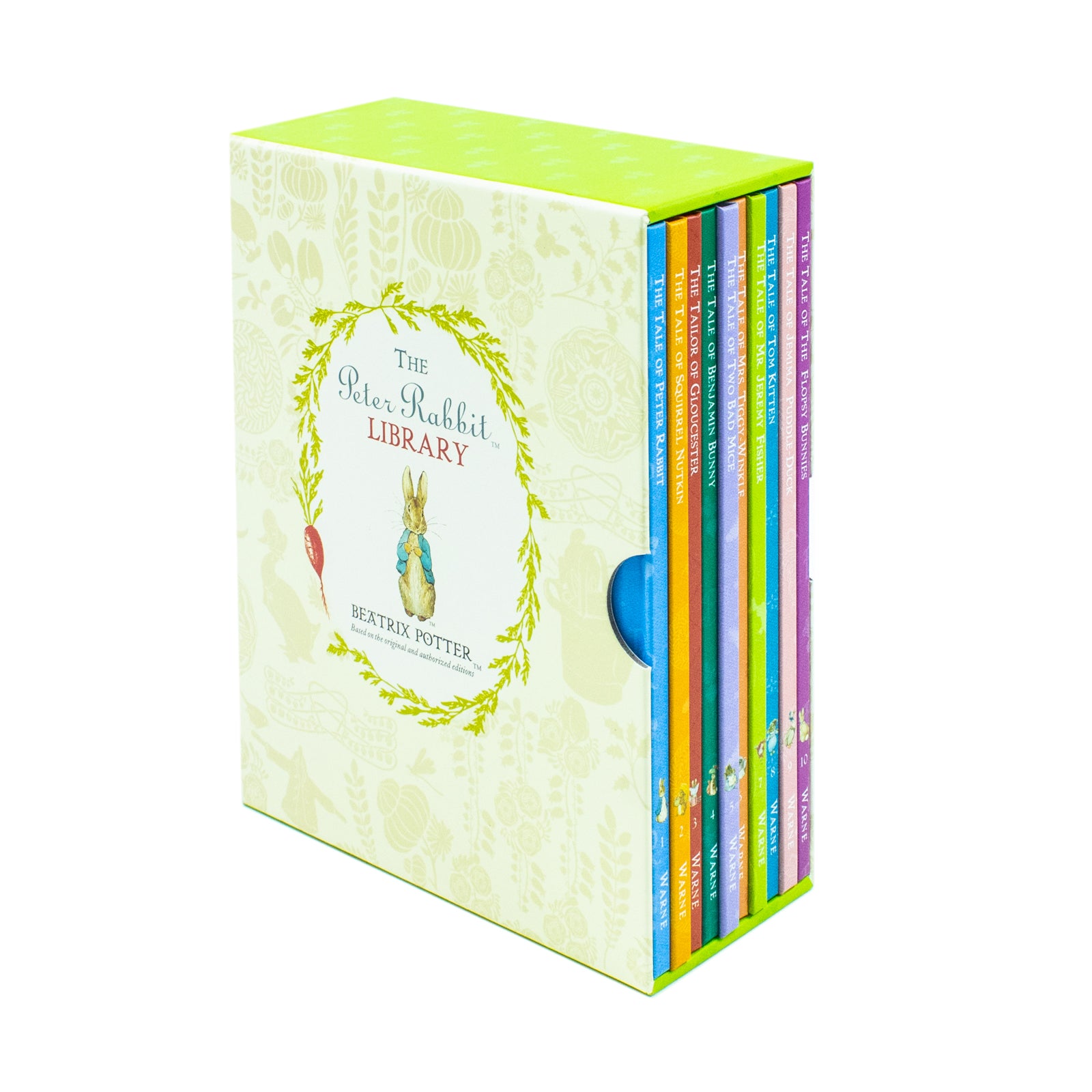 The Peter Rabbit Library 10 Books Collection Set by Beatrix Potter - hardback slipcase set, ages 3-7