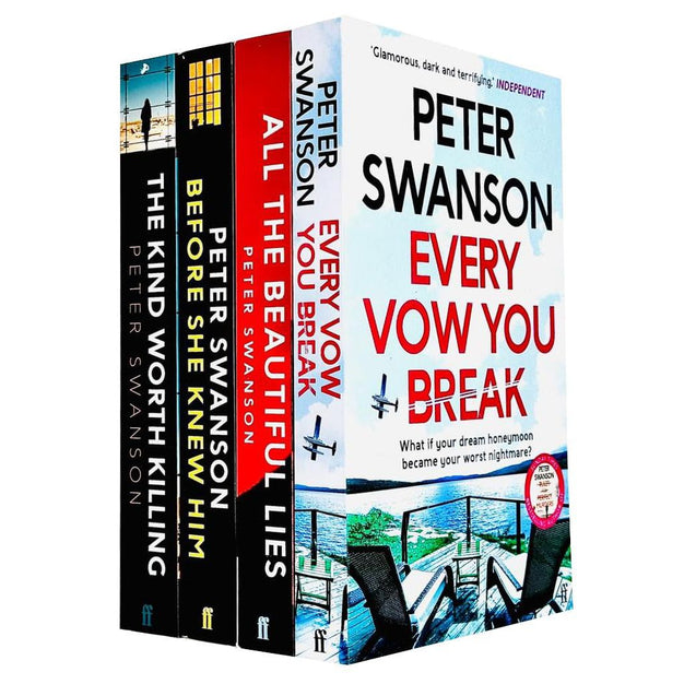 Peter Swanson 4 Books Collection Set paperback - The Kind Worth Killing, All the Beautiful Lies, Before She Knew Him, Every Vow You Break