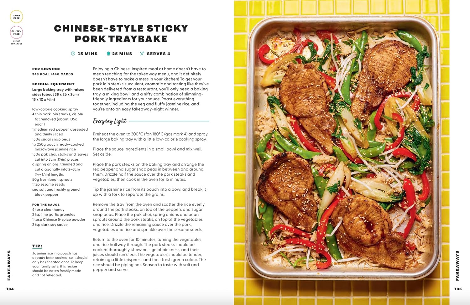 Pinch of Nom All In One: One-Pan Slimming Meals hardback - one-pan recipe photography