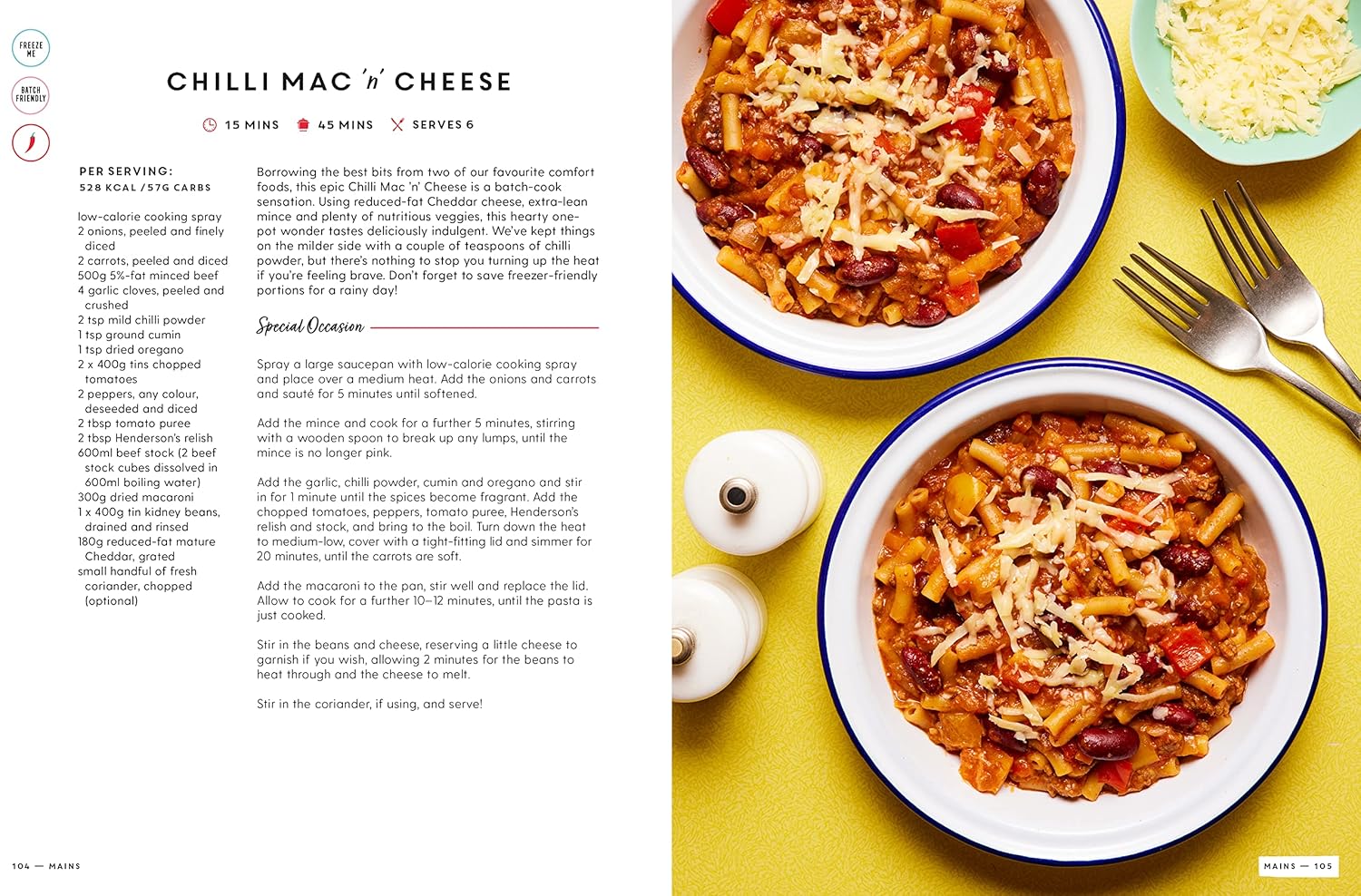 Pinch of Nom Budget by Kate Allinson and Kay Allinson - Paperback back cover with recipe details
