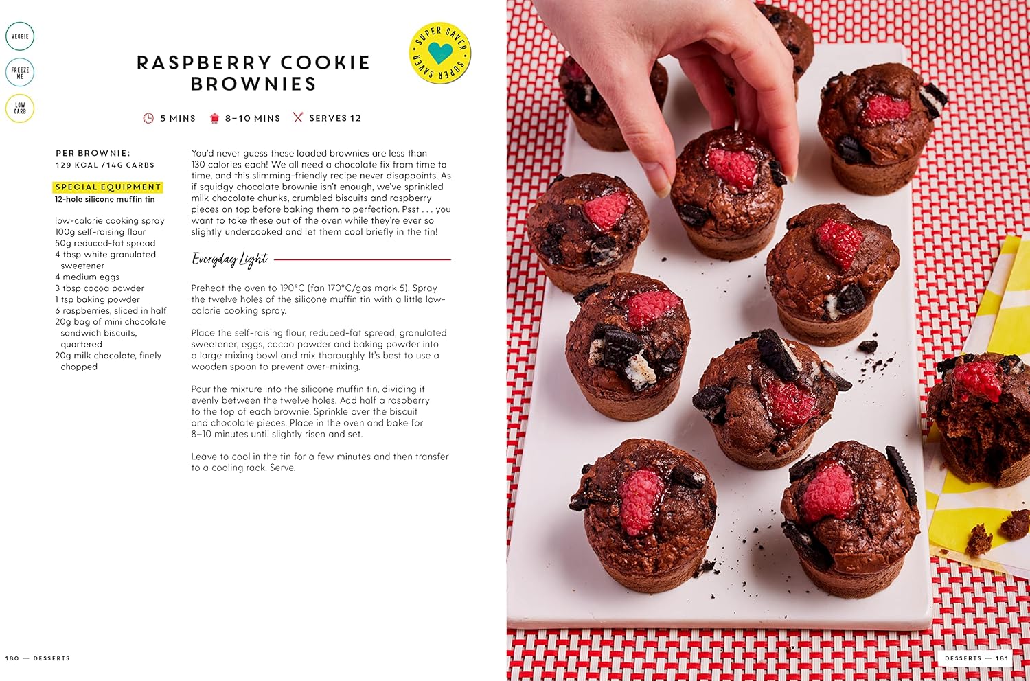 Pinch of Nom Budget cookbook inside pages showing affordable slimming-friendly recipes