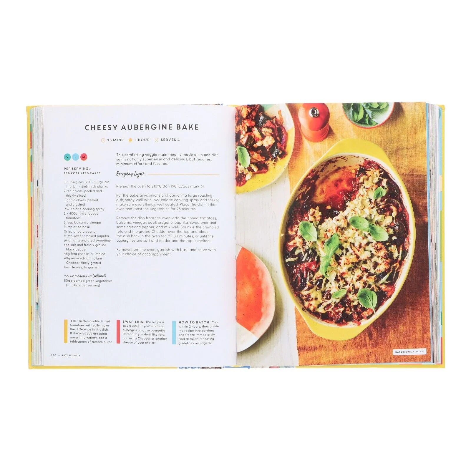 Inside layout of Pinch of Nom Comfort Food slimming recipes cookbook